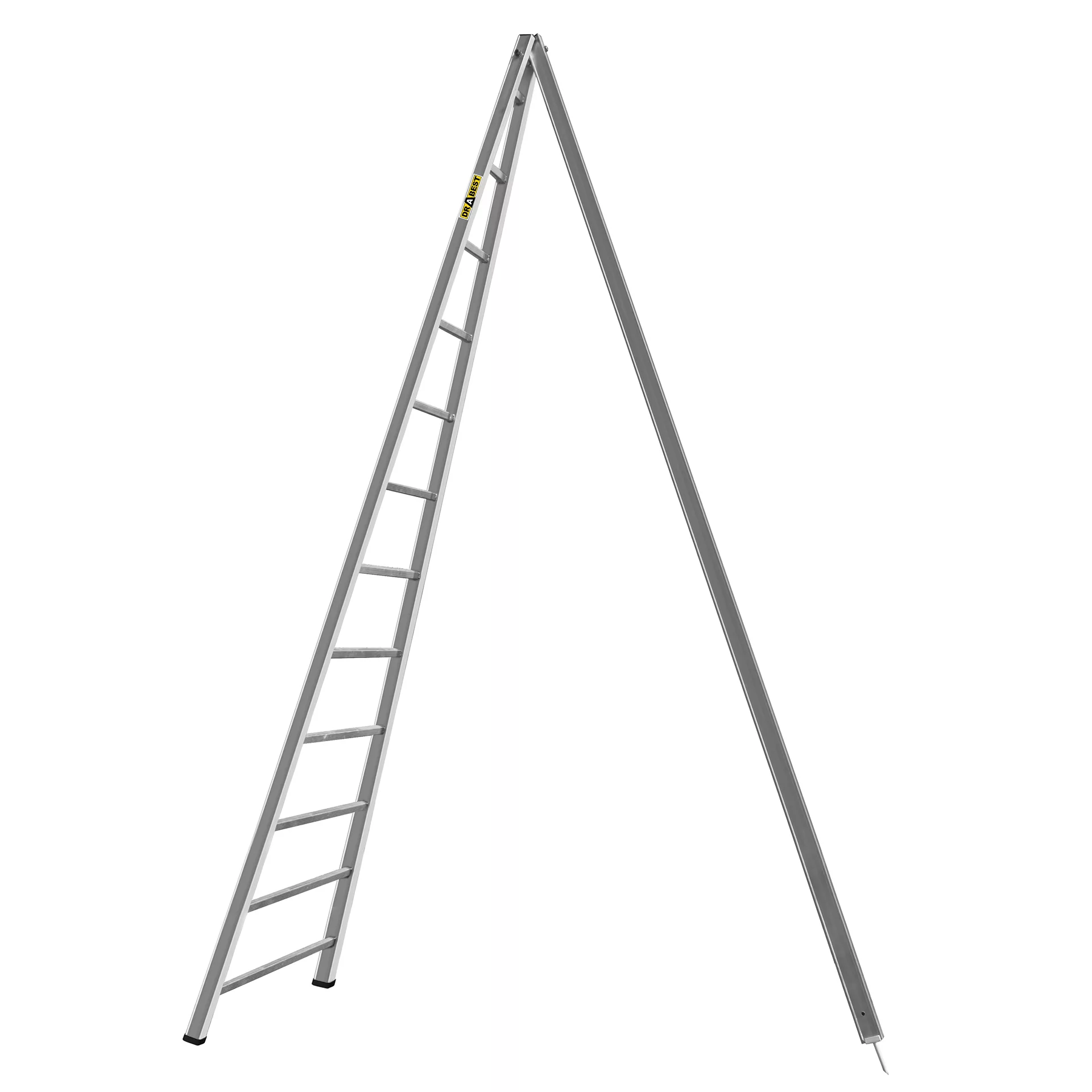 Vrtna aluminijasta lestev - 12 stopnic